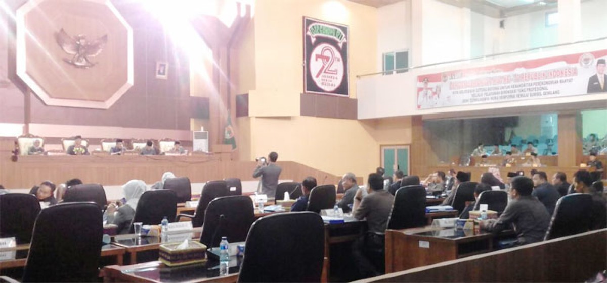Bahas LKPJ Bupati Mura TA 2017, DPRD Gelar Sidang Paripurna