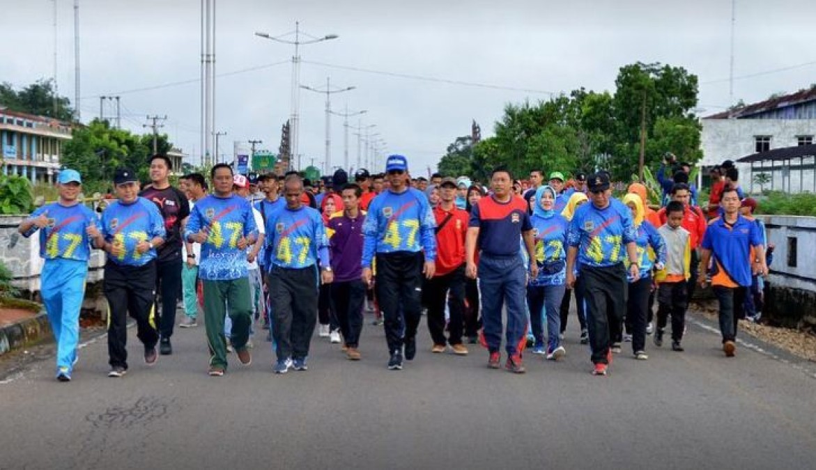 Rangkaian HUT Korpri ke 47, Pemkab Musi Rawas Gelar Jalan Santai