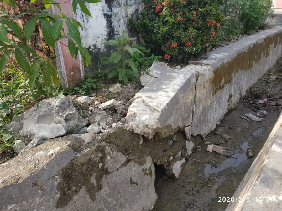 Drainase Kelurahan P2 Purwodadi Sudah Rusak
