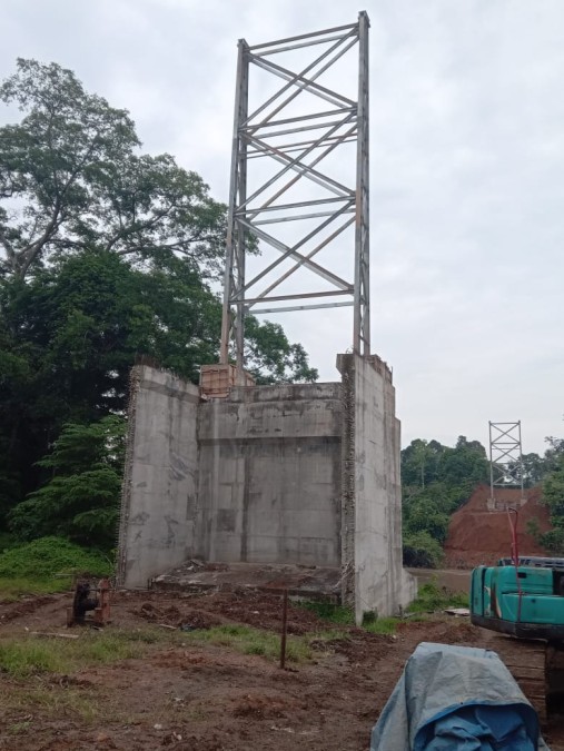 Pembangunan Jembatan Gantung Multifungsi Tahap III Rampung