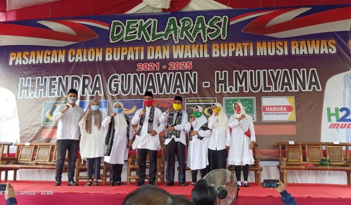 Deklarasi H2G-Mulyana, Parpol Pengusung Siap Berjuang