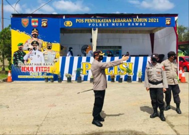 Polres Mura Monitoring Pos Penyekatan dan Pos Pengamanan
