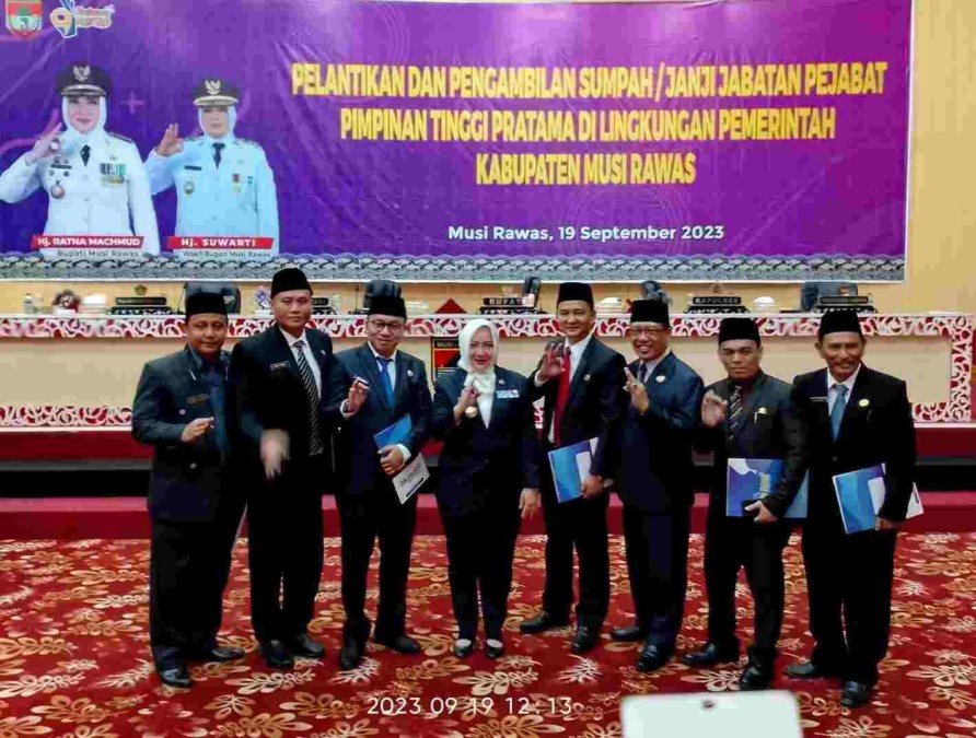 Oktaviano Resmi Dilantik Sebagai Kadis PU CKTR&P Musirawas Definitif