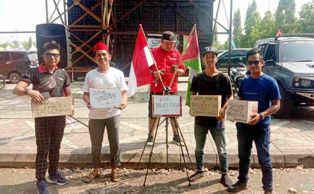Peduli Palestina, Jurnalis Gelar Donasi di Taman Beragam