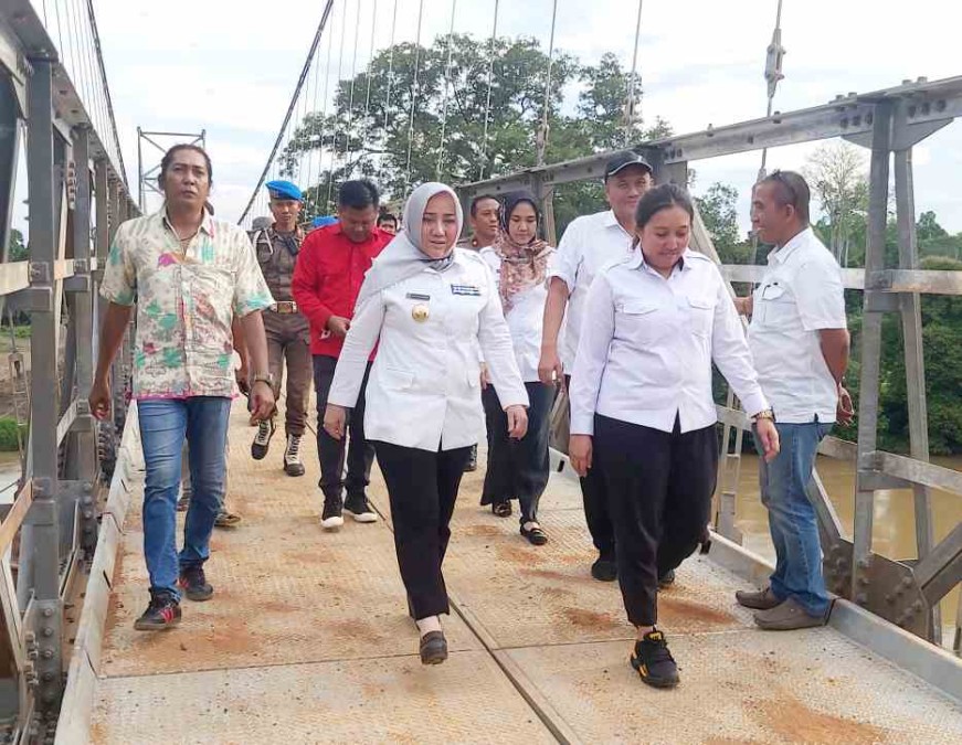 Jembatan Gantung Multifungsi di Desa Pelawe Sudah Bisa Dimanfaatkan