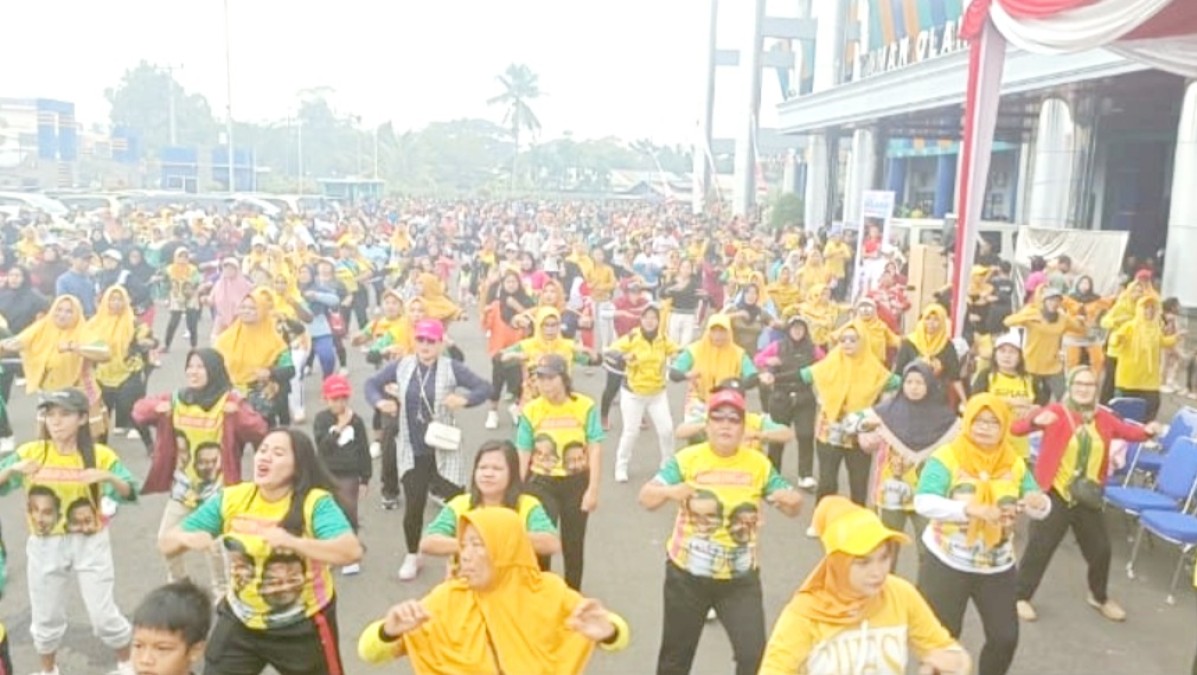 Tanpa Artis Senam Sehat ROIS Tetap Ramai dan Meriah