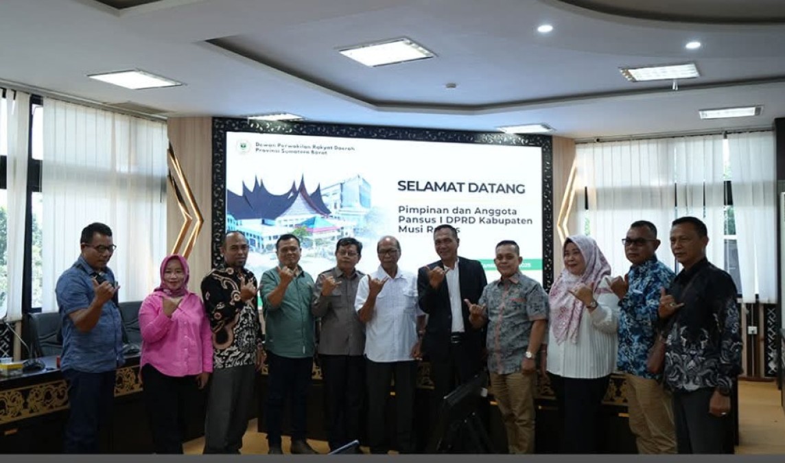 DPRD Kabupaten Musi Rawas Konsultasi Penanganan Permukiman Kumuh ke DPRD Sumbar