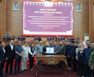 DPRD Musi Rawas Sahkan Raperda Pertanggungjawaban APBD 2024 Menjadi Raperda