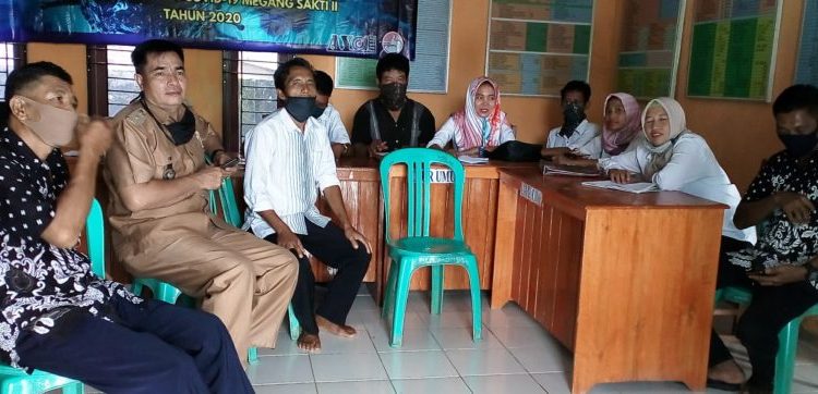 Desa Megang Sakti II Salurkan Bantuan Sembako Mura Tahap II