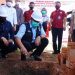 Syarif Hidayat Dampingi Gubernur Sumsel Lakukan Peletakan Batu Pertama Stadion Mini
