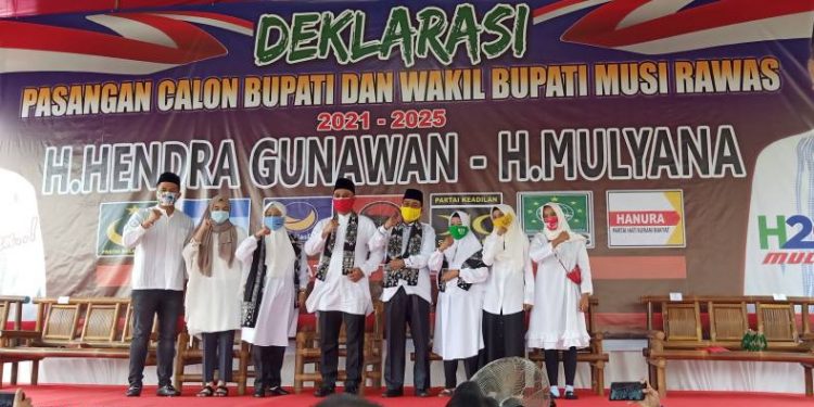 Deklarasi H2G-Mulyana, Parpol Pengusung Siap Berjuang