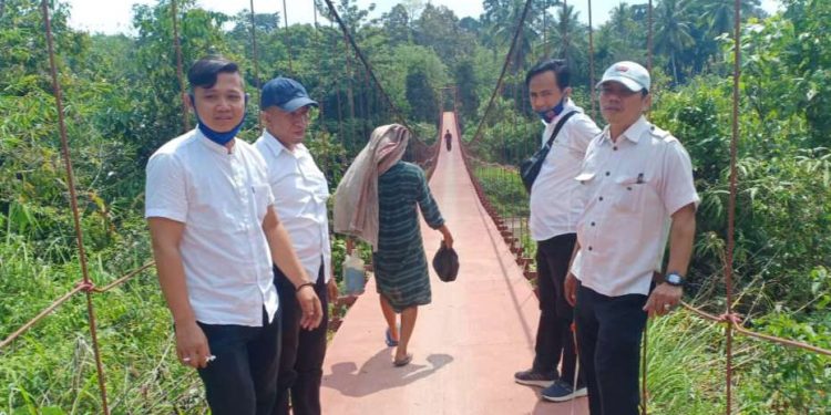 Rehab Jembatan Gantung Rampung Dikerjakan