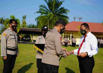 Personel Polres Mura Dapat Penghargaan Dari Kapolda Sumsel