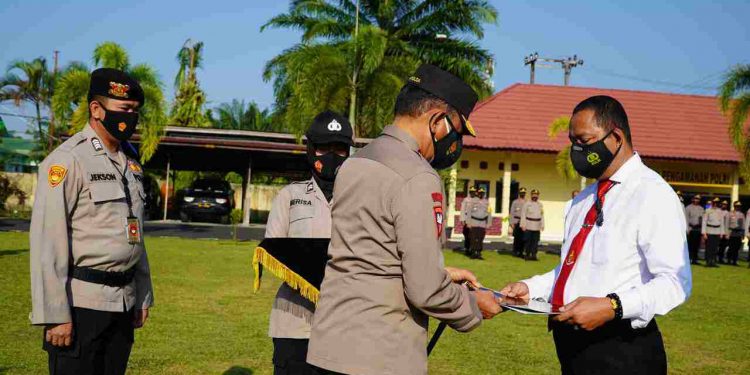 Personel Polres Mura Dapat Penghargaan Dari Kapolda Sumsel