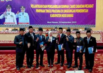 Oktaviano Resmi Dilantik Sebagai Kadis PU CKTR&P Musirawas Definitif