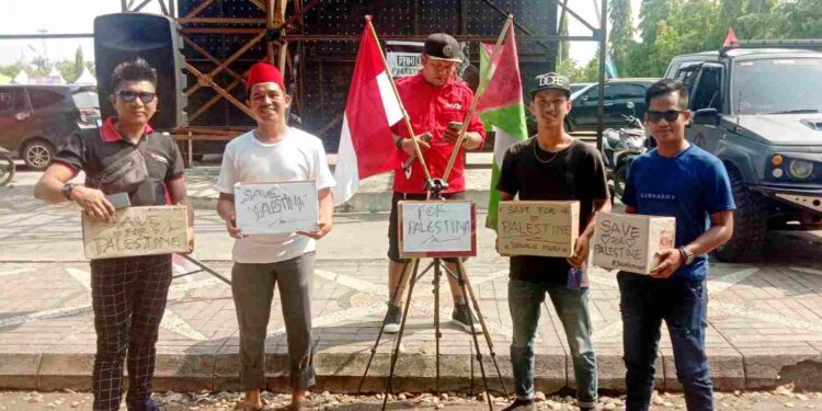 Peduli Palestina, Jurnalis Gelar Donasi di Taman Beragam