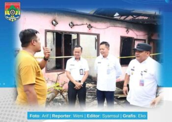 Pj Wako Tinjau Lokasi Kebakaran di Lubuk Tanjung
