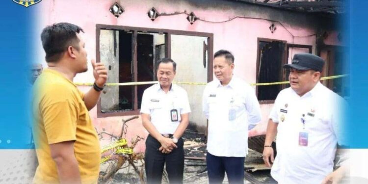 Pj Wako Tinjau Lokasi Kebakaran di Lubuk Tanjung