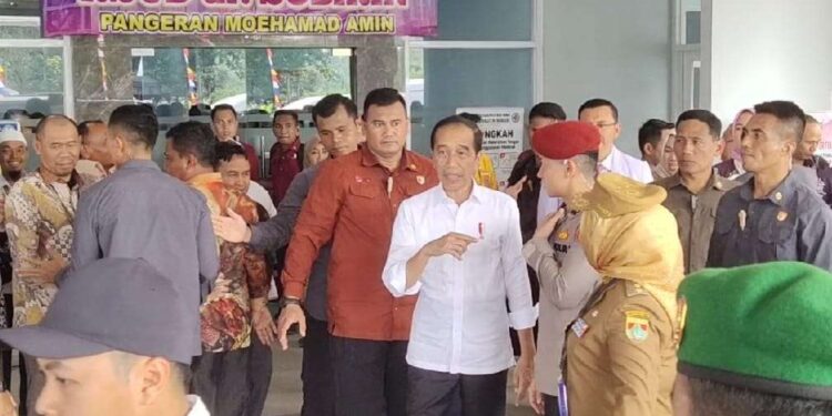 Presiden RI Kunjungi RS Dr Sobirin Kabupaten Musi Rawas