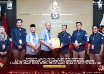 KPU Lubuklinggau Terima Pendaftaran Bapaslon Yoppy-Rustam