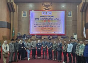 Rapat Paripurna Penetapan Bupati dan Wakil Bupati Musi Rawas Terpilih 2025-2030