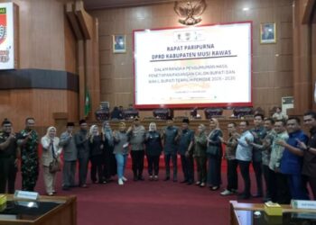 DPRD Mura Gelar Paripurna Agenda Usulan Pemberhentian Bupati dan Wakil Bupati Musi Rawas Periode 2021-2025