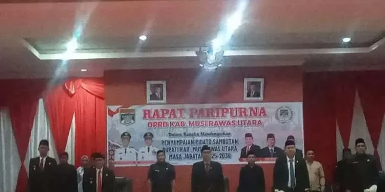 DPRD Muratara Gelar Paripurna Agenda Mendengarkan Pidato Bupati